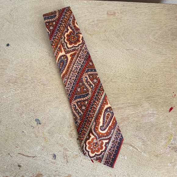 Vintage 1970's Polo Ralph Lauren Wool Paisley Tie - Picture 4 of 11